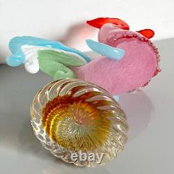 Vintage Hand Blown Murano Glass Rooster