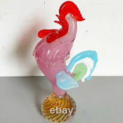 Vintage Hand Blown Murano Glass Rooster