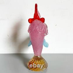 Vintage Hand Blown Murano Glass Rooster