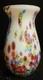 Vintage Hand Blown Murano Milleflori White Art Glass Vase 10.5 x 5 Excellent