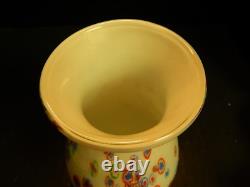 Vintage Hand Blown Murano Milleflori White Art Glass Vase 10.5 x 5 Excellent