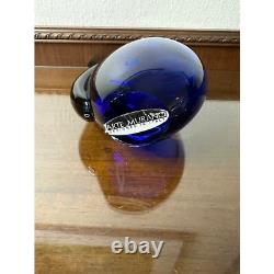 Vintage Hand-Blown Murano Sommerso Blue, Purple and Green Art Glass Vase
