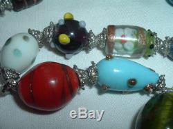 Vintage Hand Blown Venetian Murano Glass Necklace