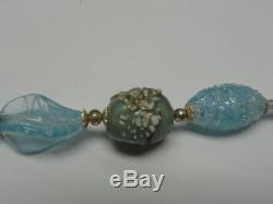Vintage Hand Blown Venetian Murano Glass Necklace 28