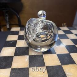 Vintage Huge Signed Apple Murano Hand Blown Paperweight Art Glass