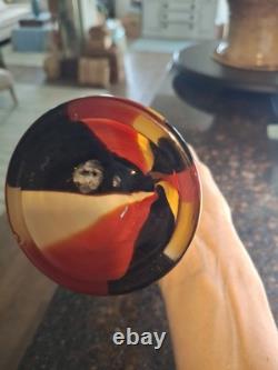Vintage Italian Attributed Murano Mid-Century Modern Hand-Blown Art Glass Vase