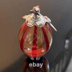 Vintage Italian Murano Glass and Silver Clown Figurine Hand Blown
