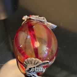Vintage Italian Murano Glass and Silver Clown Figurine Hand Blown
