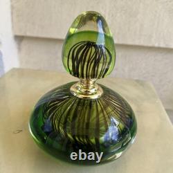 Vintage Italian perfume bottle hand blown Murano GLASS excellent condition