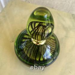 Vintage Italian perfume bottle hand blown Murano GLASS excellent condition