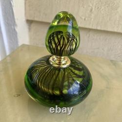 Vintage Italian perfume bottle hand blown Murano GLASS excellent condition