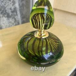 Vintage Italian perfume bottle hand blown Murano GLASS excellent condition