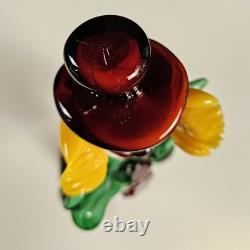 Vintage Koscherak Bros Murano Glass Clown 13.5 Hand Blown Italian Art Figurine