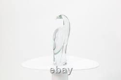 Vintage Livio Seguso Oggetti Murano Hand Blown Glass Bird Table Sculpture