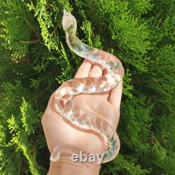 Vintage MCM Murano 7 Blown Glass Twist Rope Snake Figurine