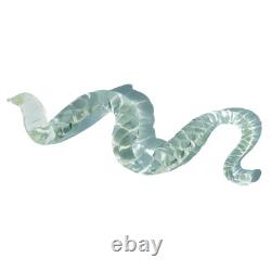 Vintage MCM Murano 7 Blown Glass Twist Rope Snake Figurine