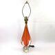 Vintage MCM Murano Teardrop Glass Accent Lamp Mid Century Modern Italy Handblown