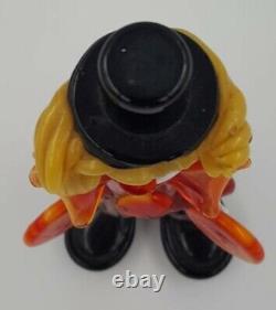 Vintage MURANO Hand Blown Glass Art Clown Figurine Made in Italy Circuses