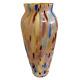 Vintage Maestri Vetral Murano Lrg 15 Vase Italy Hand Blown Art Glass Multicolor