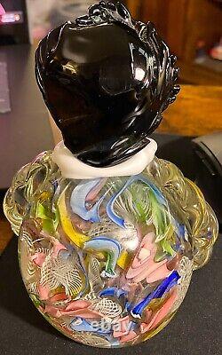 Vintage Mid-Century Hand Blown Murano Art Glass Clown-6