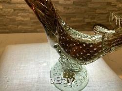 Vintage Mid-Century Murano Glass Pheasant Bird