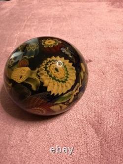 Vintage Millefiori Art Glass Paperweight Vintage Millefiori Art Glass Paperweight