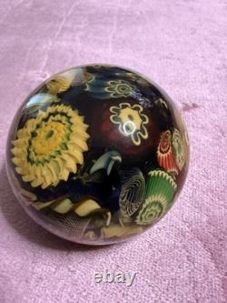 Vintage Millefiori Art Glass Paperweight