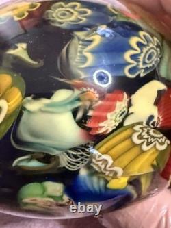 Vintage Millefiori Art Glass Paperweight