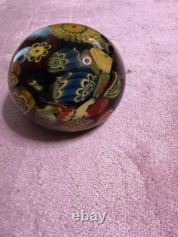 Vintage Millefiori Art Glass Paperweight