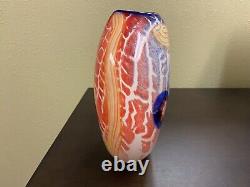 Vintage Murano Art Blown Glass Vase Centerpiece FREE S/H