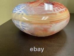 Vintage Murano Art Blown Glass Vase Centerpiece FREE S/H
