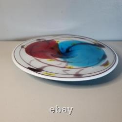 Vintage Murano Art Glass Charger 17 OS Plate Hand-Blown Centerpiece Platter