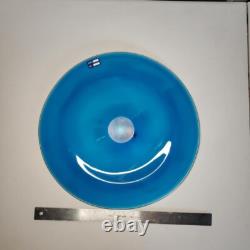 Vintage Murano Art Glass Charger 17 OS Plate Hand-Blown Centerpiece Platter
