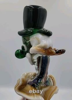 Vintage Murano Art Glass Hand Blown Multicolor 13 1/4 Clown Figurine