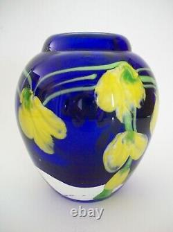 Vintage Murano Art Glass'Laburnum' Paperweight Vase Italy Circa 1970's