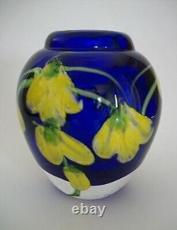 Vintage Murano Art Glass'Laburnum' Paperweight Vase Italy Circa 1970's