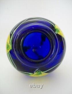 Vintage Murano Art Glass'Laburnum' Paperweight Vase Italy Circa 1970's