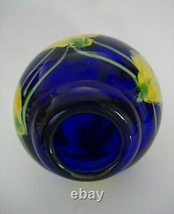 Vintage Murano Art Glass'Laburnum' Paperweight Vase Italy Circa 1970's