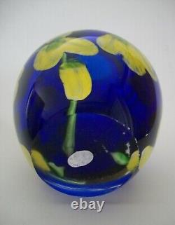 Vintage Murano Art Glass'Laburnum' Paperweight Vase Italy Circa 1970's