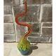 Vintage Murano Art Glass Millefiori Italian Hand Blown Multicolor Sz 16.5 Vase