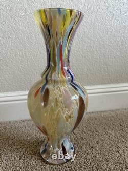 Vintage Murano Art Glass Vase Hand blown