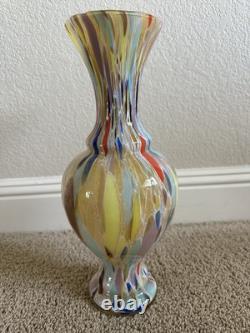 Vintage Murano Art Glass Vase Hand blown