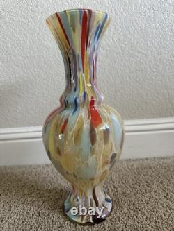 Vintage Murano Art Glass Vase Hand blown