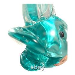 Vintage Murano Cristalleria D'Arte Art Glass Fish Sommerso Large 14in Tall