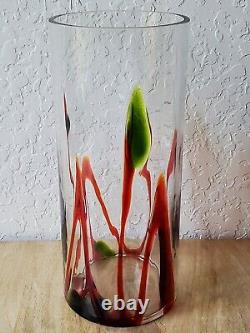 Vintage Murano Extra Large Hand Blown Vase Superb Condition