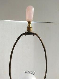 Vintage Murano Fratelli Toso Lamp Hand Blown Pink Opalescent Glass