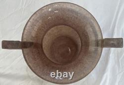 Vintage Murano Glass Amphora Vase by Oggetti Italy 13 Scavo Two-Handled