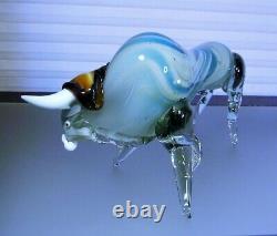 Vintage Murano Glass Bull Large