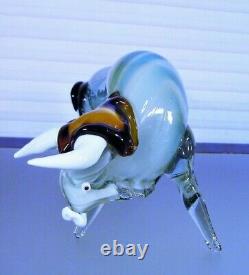 Vintage Murano Glass Bull Large