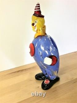 Vintage Murano Glass Clown Figurine. Excellent condition. Hand blown original